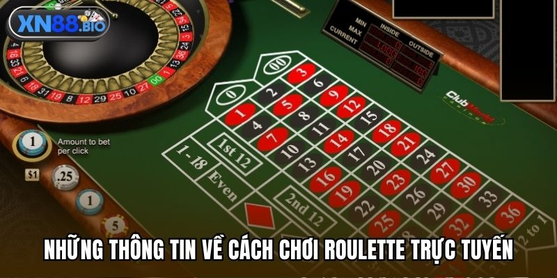Những thông tin về cách chơi Roulette trực tuyến
