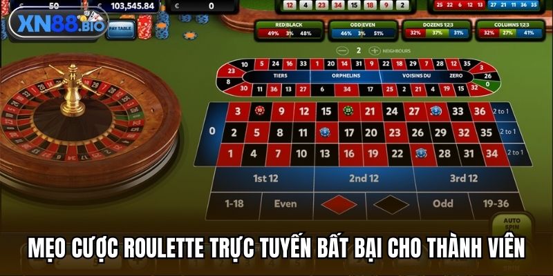 Mẹo cược Roulette trực tuyến bất bại cho thành viên